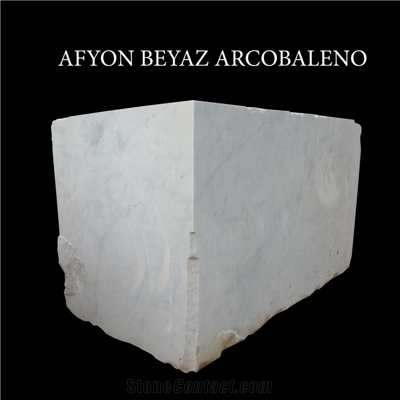 Afyon White Marble Blocks and Slabs