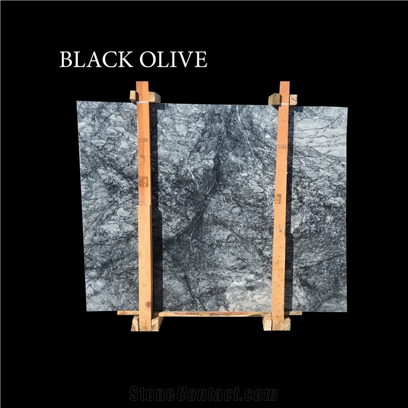 Turkish Black Olive Marble Slabs