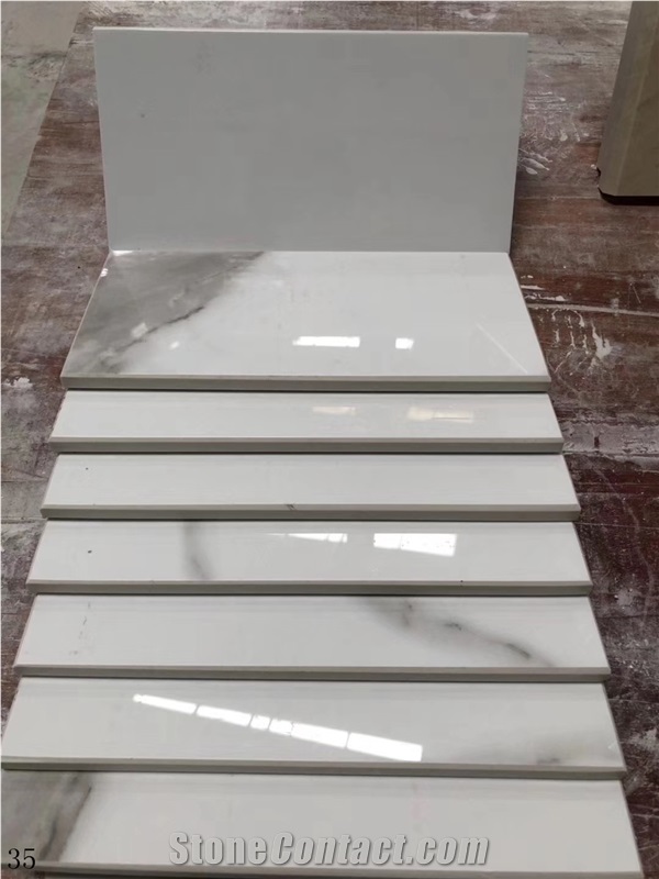 Bianco Calacatta White Marble Vanity Countertop