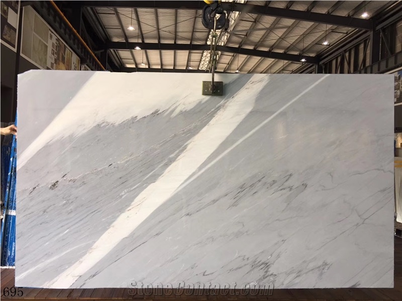 Bianco Persia Marble Alpine White Stone Slab Tile