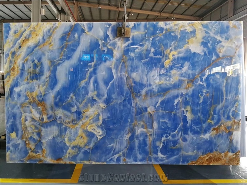 Blue Onyx Sapphire Wall Cladding Turquoise Stone