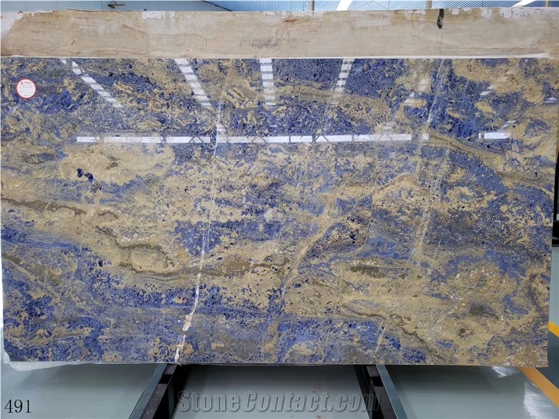 Blue Sodalite Madagascar Sodalit Granite Slab