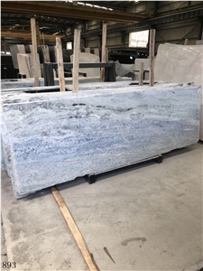 Brazil Tropical Ice Blue Iceberg Marble Slab Tile