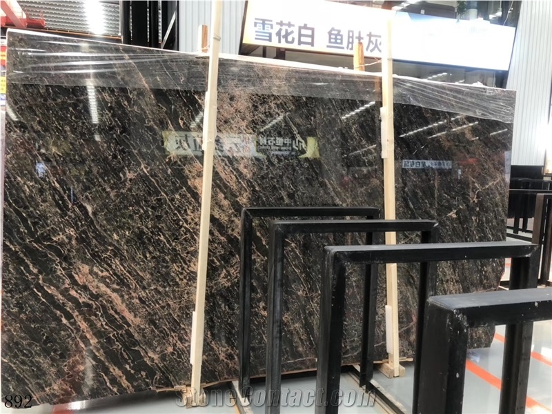China European Network Brown Marble Slab Wall Tile