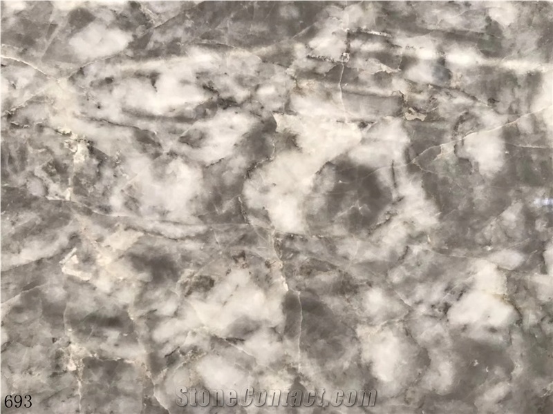 Grigio Billiemi Louis White Grey Marble Slab Tile