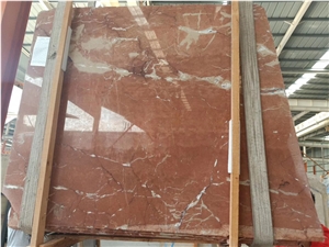 Iran Coral Red Marble Slab in China Stone Market