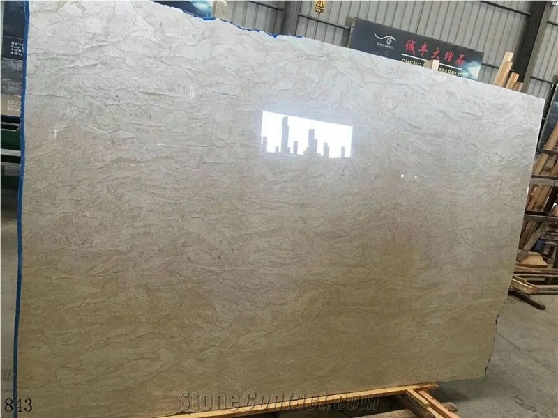 Iran Persia Shell Beige Marble Agave Slab in China