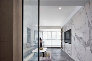 Italy Invisible Marble Slabs Wall Cladding Tiles