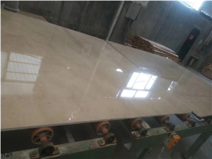 Ksm New European Beige Marble Slab Flooring Use