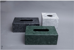 Natrual Marble Stone Tissue Paper Box
