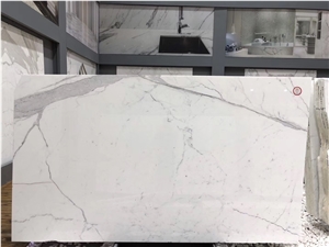 Statuario Venato White Marble Slabs Wall Panel