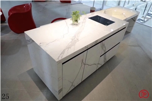 Statuary White Marble Kitchen Worktop Countertop