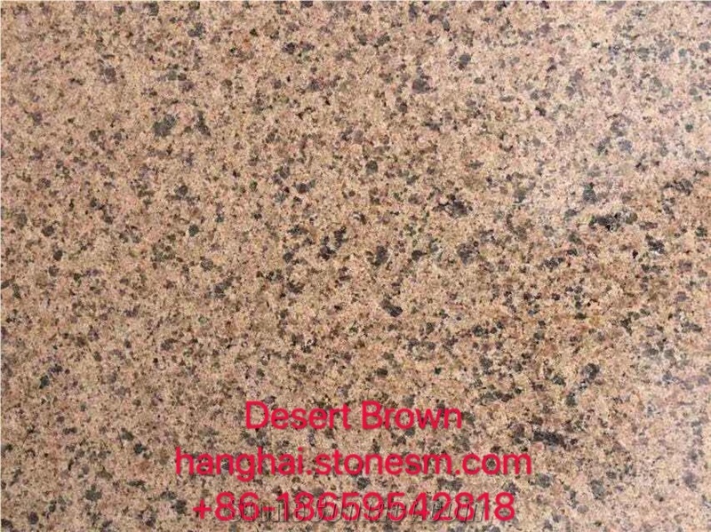 Desert Brown Yellow Brown Granite Walling