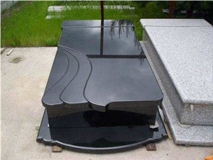 Shanxi Black Granite Tombstone Monument Memorial