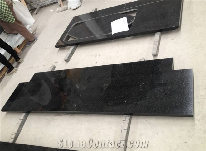Cheap Platinum Black Granite Kitchen Countertop
