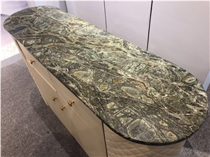 Iran Persian Olive Green Marble Slabs and Tops