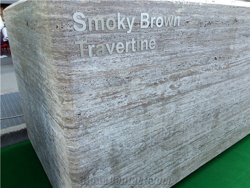 Smoky Brown Travertine Blocks