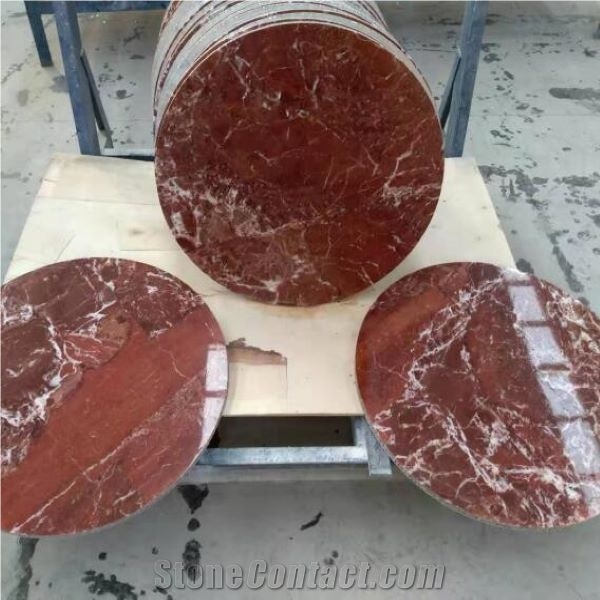 Rosa Levanto Red Marble Lightweight Coffee Table
