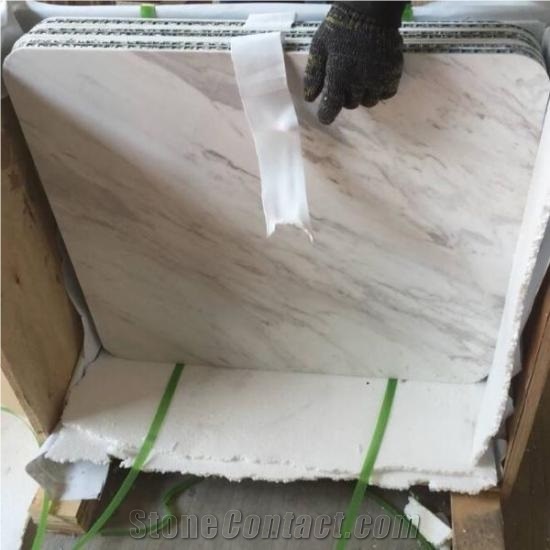 White Carrara Marble Lightweight Coffee Table Tops