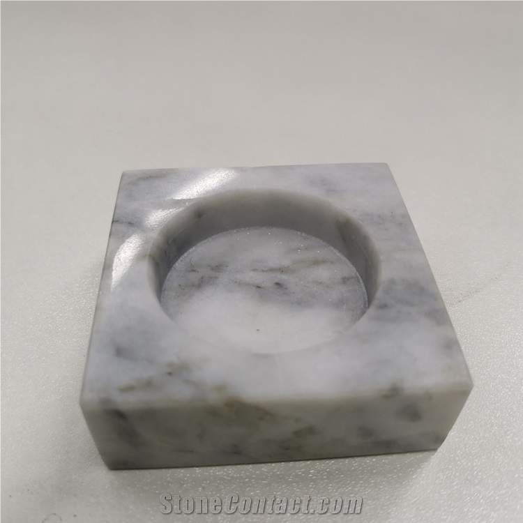 Lower Price White Marble Stone Bathroom Set