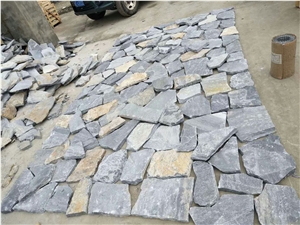 China Blue Quartzite Paving Stone Cobblestone