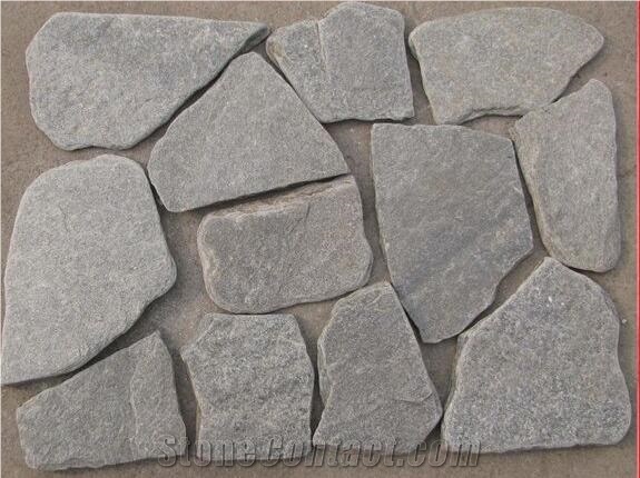 China Grey Laying Stone Irregular Pavers Random