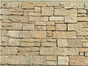 China Yellow Slate Ledge Stone Thick Stone