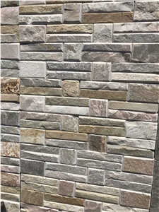 Four Color Split Wall Cultured Stone Wall Clading