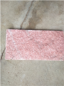 Natural Pink Quartzite Mushroom Stone Villa Stone