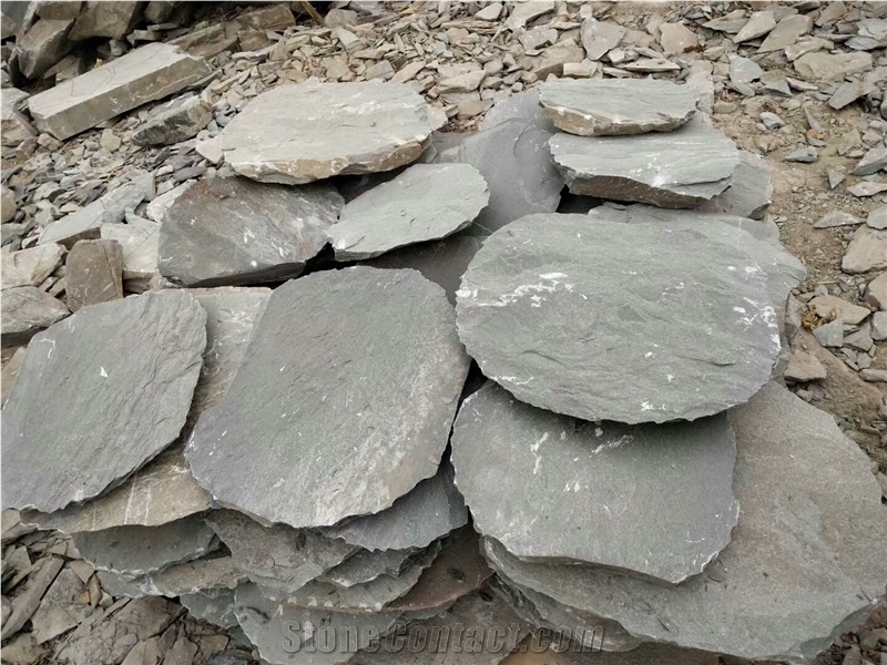 Natural Slate Round Garden Stepping Stone