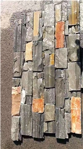 Slate Grey Rusty Cement Cultured Stone Wall Stone