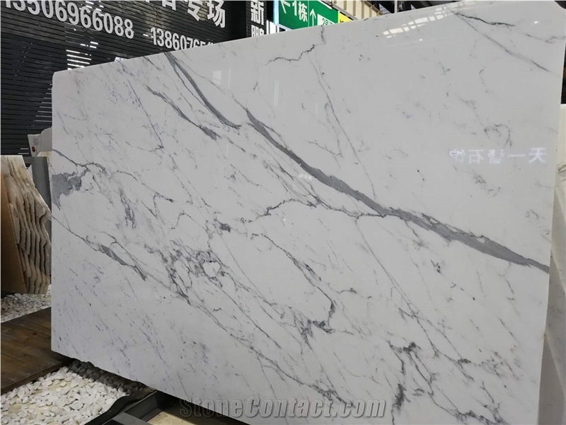 Hot Sale Calacatta White Marble for Worktop