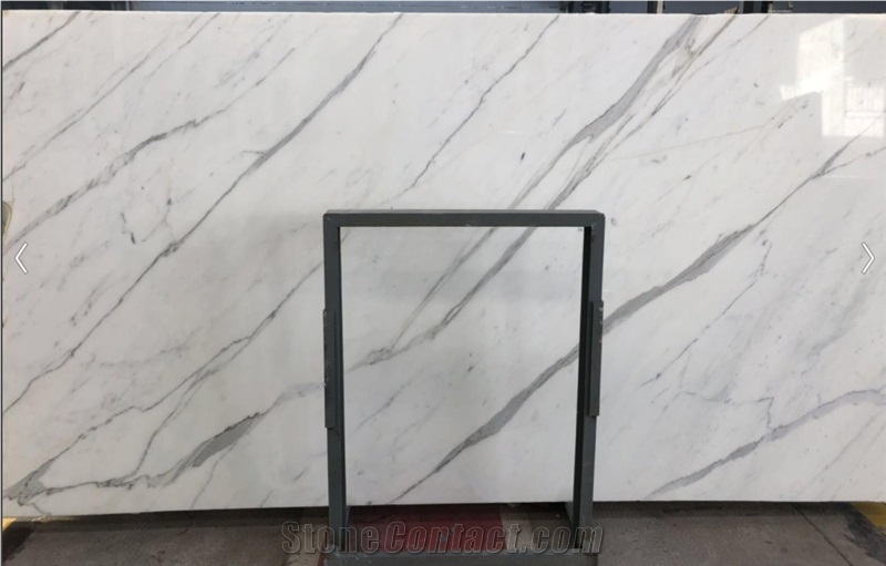 Polished Italy Calacatta White Marble Slabs&Tiles