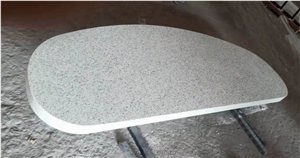 Large Chips White Recycled Glass Table Tops