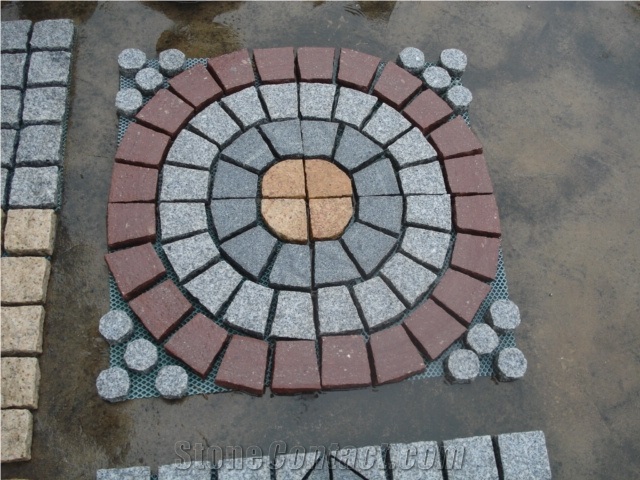 China Granite Pavement Used Brick Cube Stone
