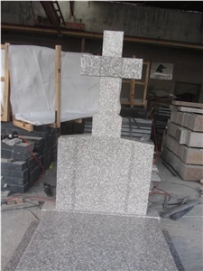 China Natural Grey Granite Polished Gravestones