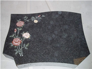 Engraved Tombstones Polished Granite Natural Stone