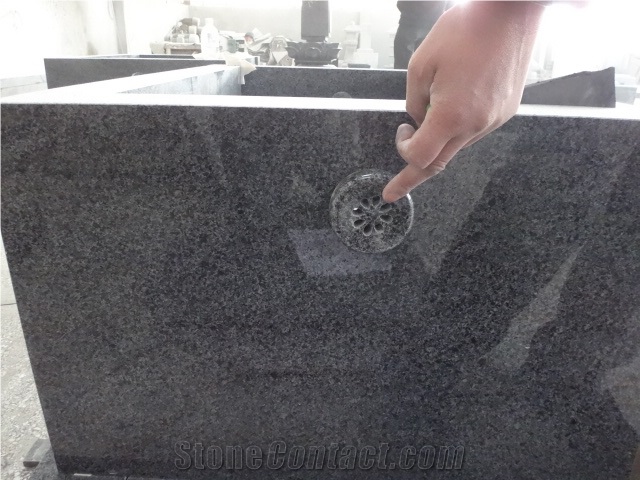 Japanese Style Headstones Black Granite Stone