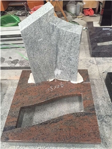 Polished Granite Tombstone Design Bevel Headstones