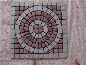 Red Prophyr Granite Pavement Used Brick Cube Stone