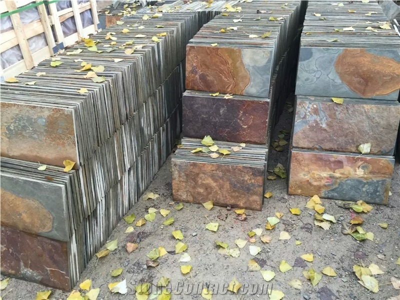 Wall Cladding Slate Stone Flooring Covering Tiles