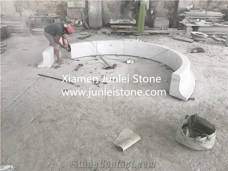 Shandong White Landscape Stone Chair