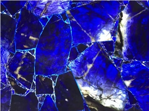 Blue Agate Semiprecious Gemstone
