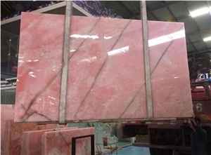 Luxury Pink Onyx Slab for Walling
