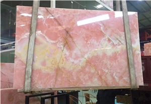 Luxury Pink Onyx Slab for Walling