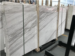 Waterjet Carrara White Marble Medallion Floor