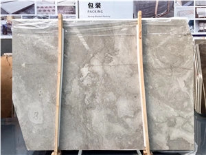 Wooden White Cross-Cut Slab, China Grey Marble