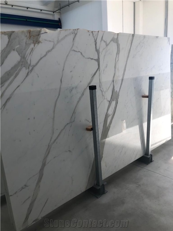 Statuario Carrara Marble Polished Slabs