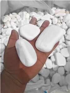 Afyon White Marble Pepple Stone