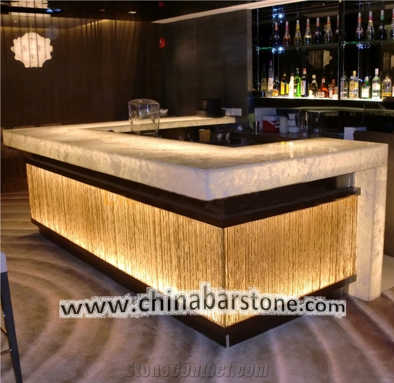 Artificial Onyx Marble Led Countertop, How To Make A Onyx Bar Countertop